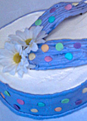 Smooth Buttercream Flip-Flop 3D Cake