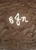 Textured Grooms Cake Initialed